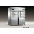 Double Temperature 4 Doors Vertical Deep Freezer Showcase 8